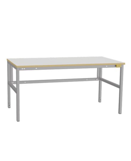 ESD-arbetsbord Lätt H 1500x800mm grå matta